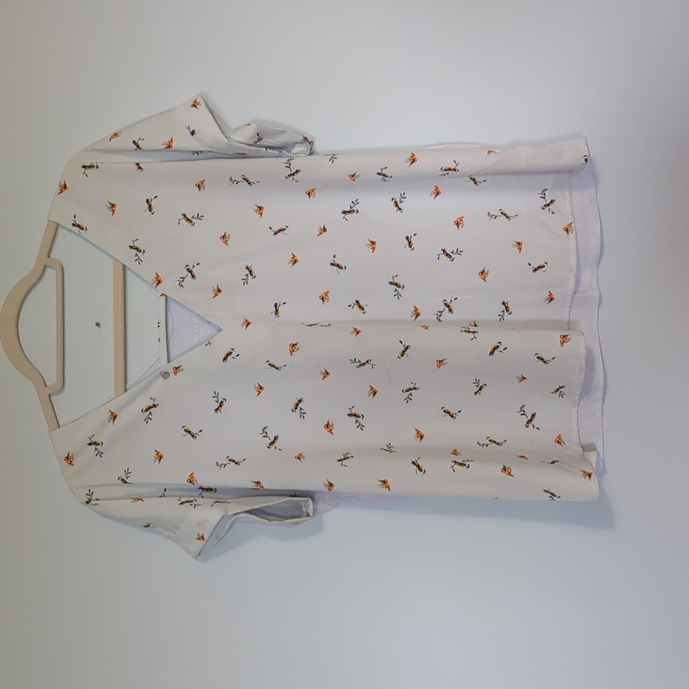 Light Blue Bird Top